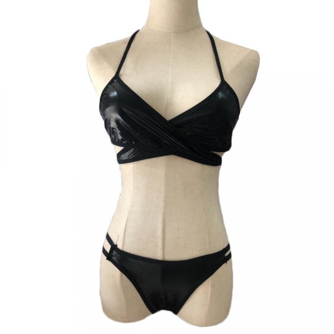Erotischer sexy lederner Mesh Lingerie Sex Babydoll Erotic Teddy Corset Zipper Sexy Lingerie