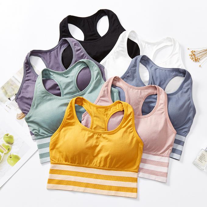 Bequeme Baumwolleunterwäsche-, Breathable und entfernbarePolsterauflagen-Sport-BH-Wäsche