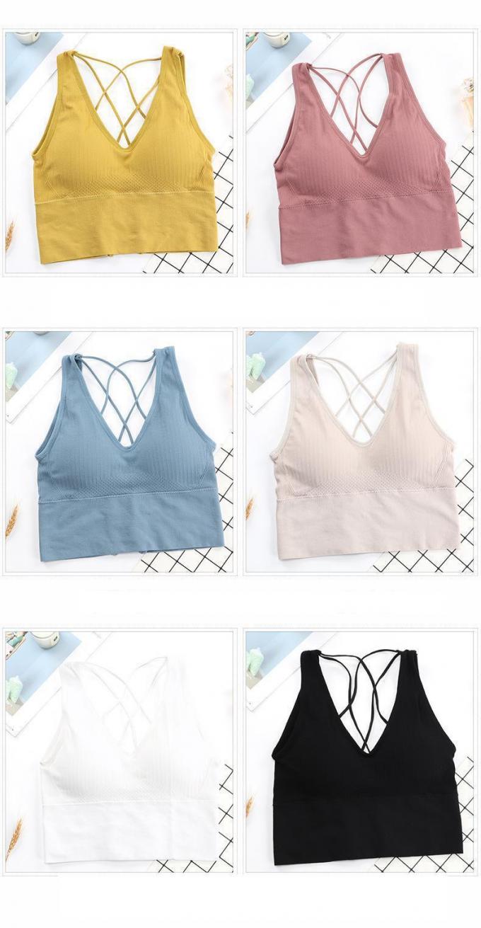 Bequeme Baumwolleunterwäsche-, Breathable und entfernbarePolsterauflagen-Sport-BH-Wäsche