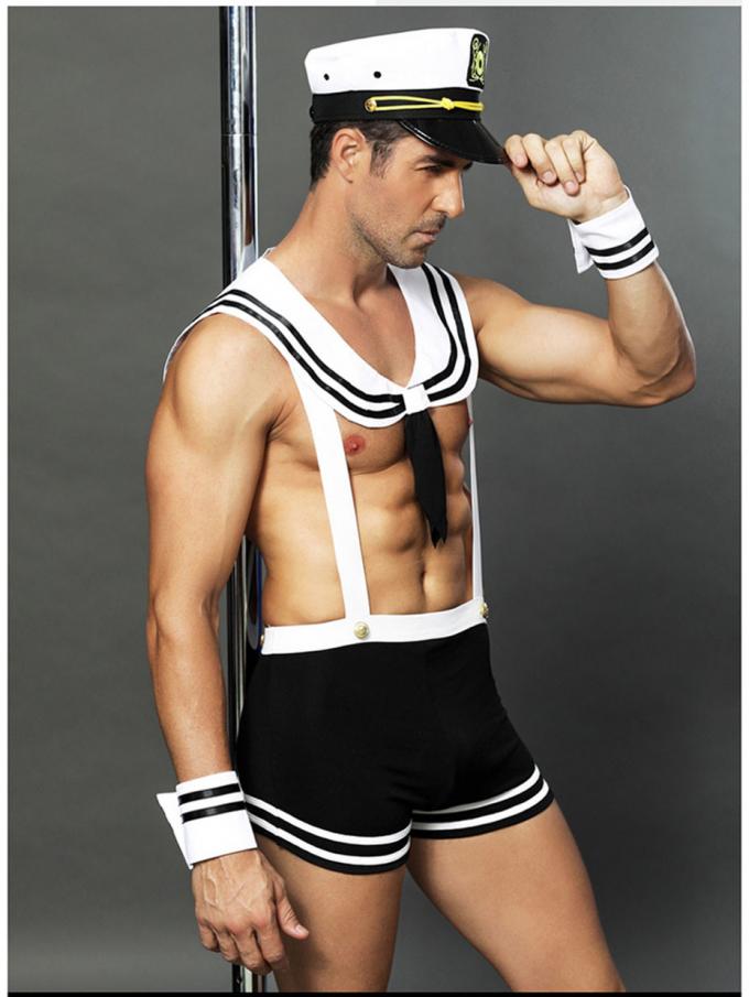 Sexy Männer ′ s Seemann Uniform Cosplay Lingerie, das für Sex-Rollen-Spiel eingestellt wird, entspricht Nachtsleepwear