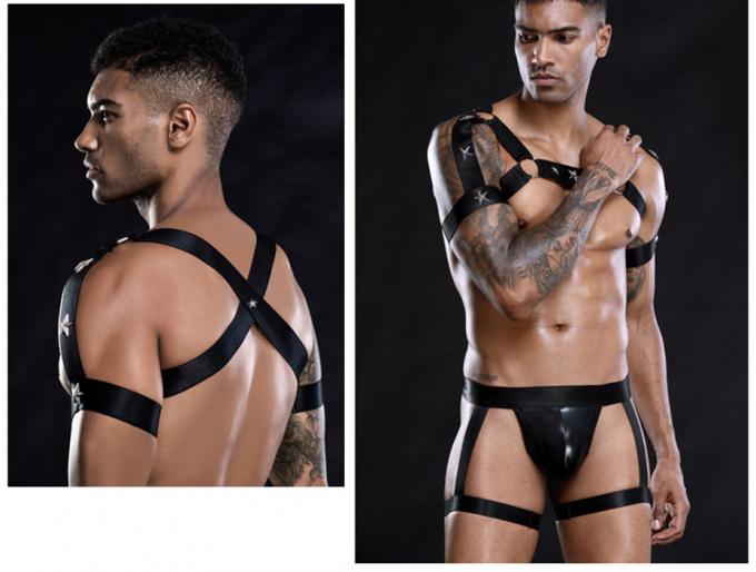 Sexy Männer ′ s Westen-Bodysuit-Wäsche-Satz-Sex-Hosenträgergurt-Rollen-Spiel Sleepwear