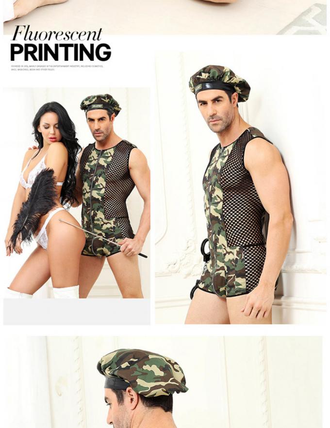 Sexy Cosplay-Wäsche-einheitlicher Bodysuit-erotischer Teddybären Catsuit-Männer ′ s Sleepwear