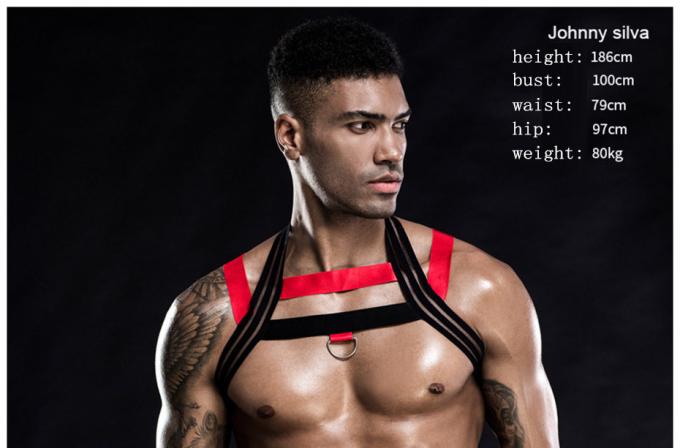 Sexy Bodysuit-Wäsche stellte Männer ′ s Westen-Pyjama-heißen erotischen Geschirr Catsuit-Sleepwear ein