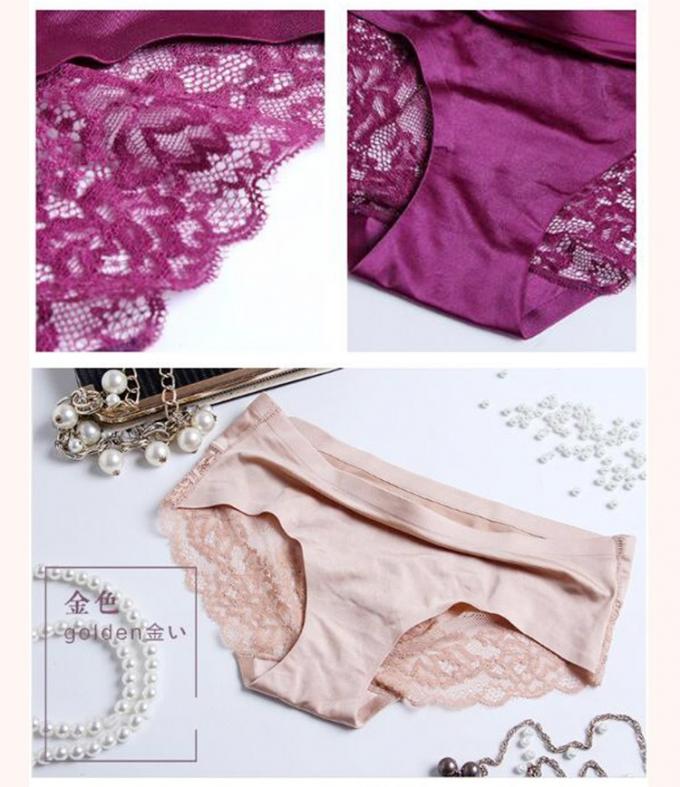 Hanf-Spitze-Damen-Unterwäsche-Schlüpfer-sexy nahtlose gestrickte Eis-Seide 5