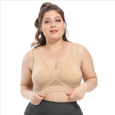 Yoga trägt große Baumwollspitze-Unterwäsche der Damen-BH-44C 44D 3XL 4XL zur Schau