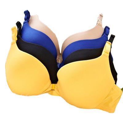 Nylonfrauen-BH-Ebene der baumwolle32a 38A sexy färbte Front Closure Bra Full Cup