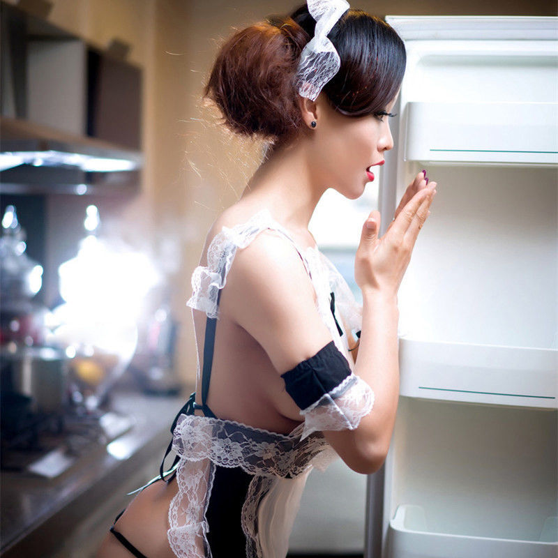 Wäsche-Hosenträger Cosplay-Mädchen Polyester Babydoll-des ärmellosen Kleiderkurzen ärmels sexy