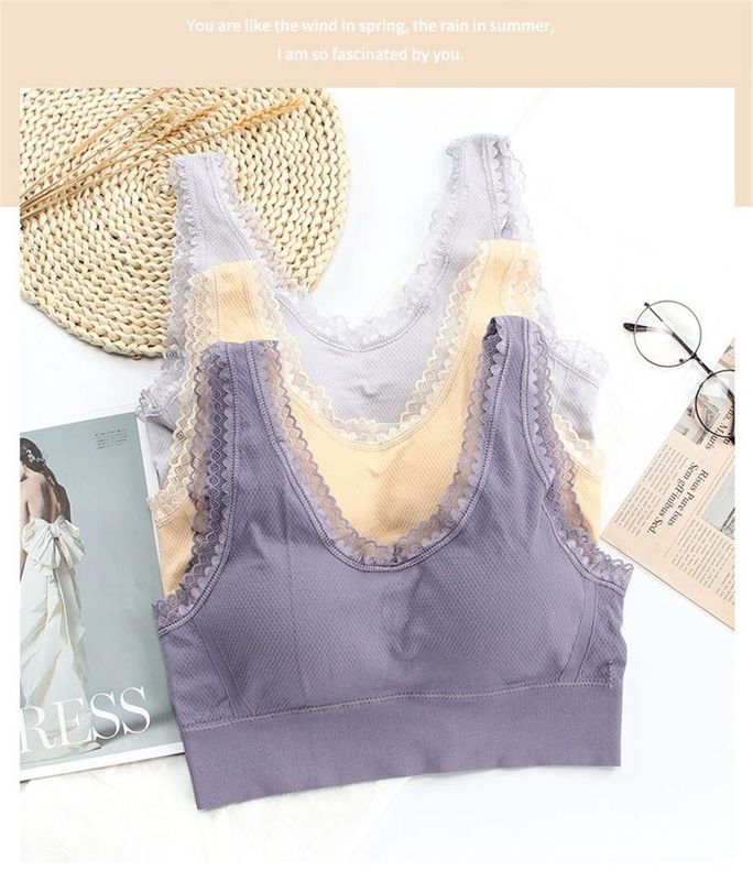 große Damen-NylonbH-nahtloser Baumwollspitze-Schlüpfer 85D 75B 80A mit Blumen
