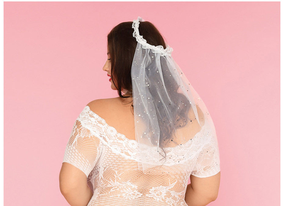 Heißes erotisches plus freie Größe der Babydoll-Wäsche-große Frauen-Schlüpfer-Hochzeits-85kg