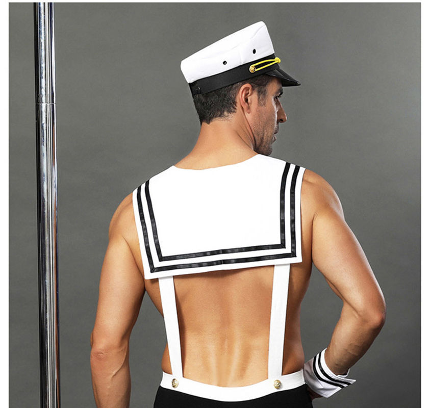 XXL-Männer sexy Seemann Uniform Cosplay die Wäsche-der Taillen-82cm des Fehlschlag-87cm
