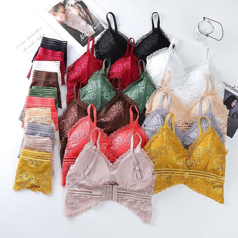 Breathable sexy Schwarz-Spitze-BH und Unterwäsche des Schlüpfer-BH-Satz-40kg 65KG