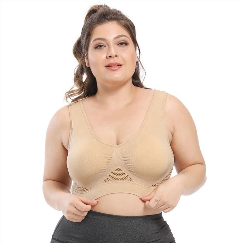 Yoga trägt große Baumwollspitze-Unterwäsche der Damen-BH-44C 44D 3XL 4XL zur Schau