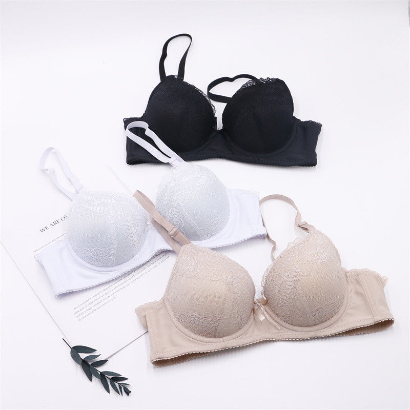 Spitze 75B 75C drücken sich antibakteriellen gestrickten Frauen die Bralette-BH-50kg 60kg hoch