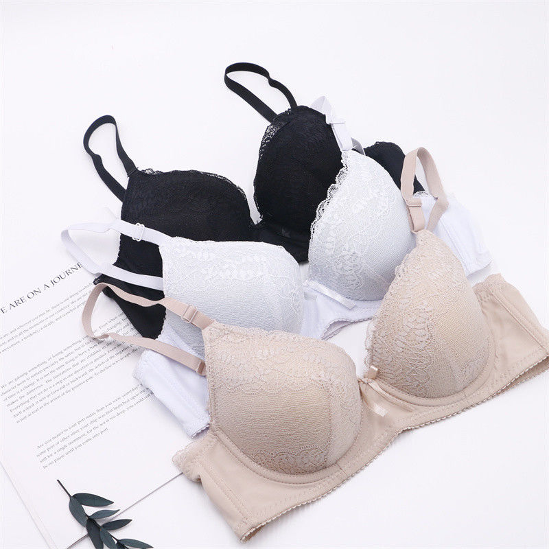 Spitze 75B 75C drücken sich antibakteriellen gestrickten Frauen die Bralette-BH-50kg 60kg hoch