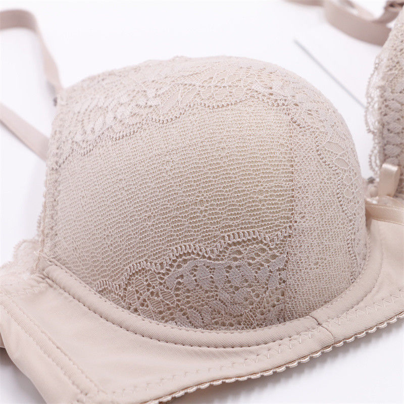 Spitze 75B 75C drücken sich antibakteriellen gestrickten Frauen die Bralette-BH-50kg 60kg hoch