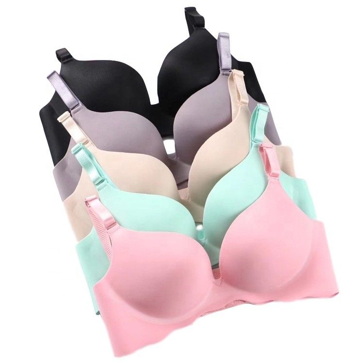Antibakterielle sexy Frauen-BH-nahtloser drahtloser BH 38B 38C drücken hoch
