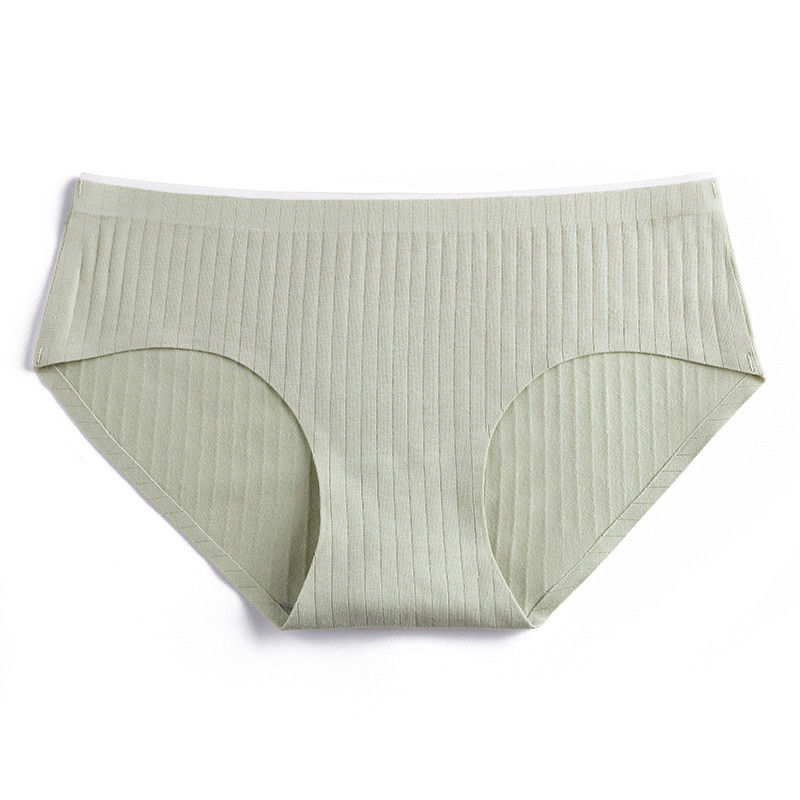 Ebene färbte nahtlosen Baumwoll-Boyshorts gestrickten Laser-Schnitt unterweist mittlere Taille