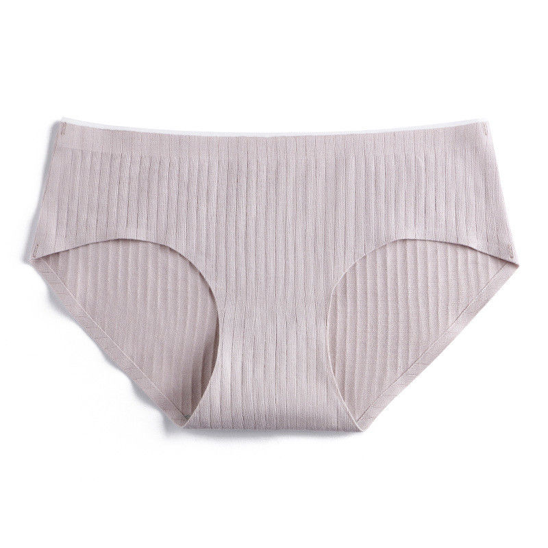 Ebene färbte nahtlosen Baumwoll-Boyshorts gestrickten Laser-Schnitt unterweist mittlere Taille