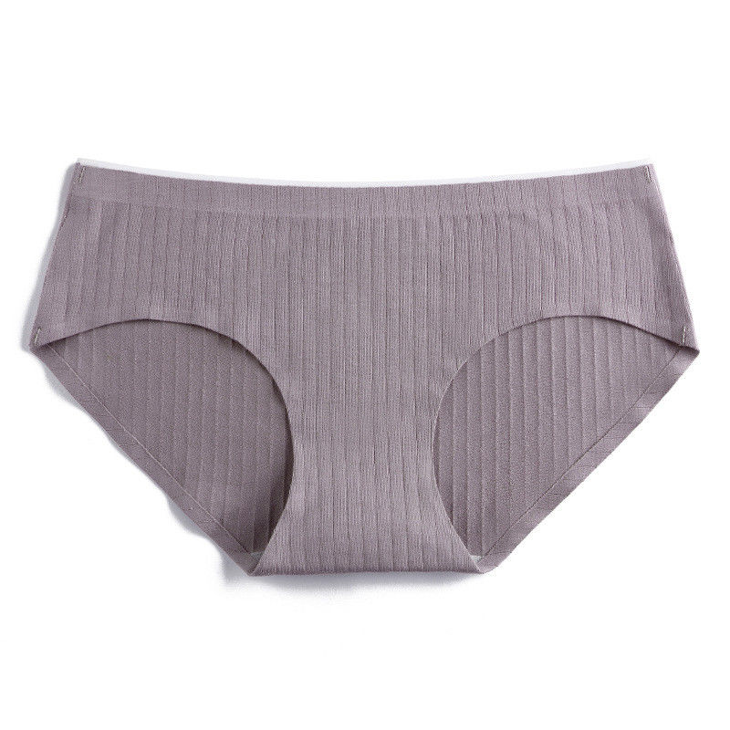 Ebene färbte nahtlosen Baumwoll-Boyshorts gestrickten Laser-Schnitt unterweist mittlere Taille