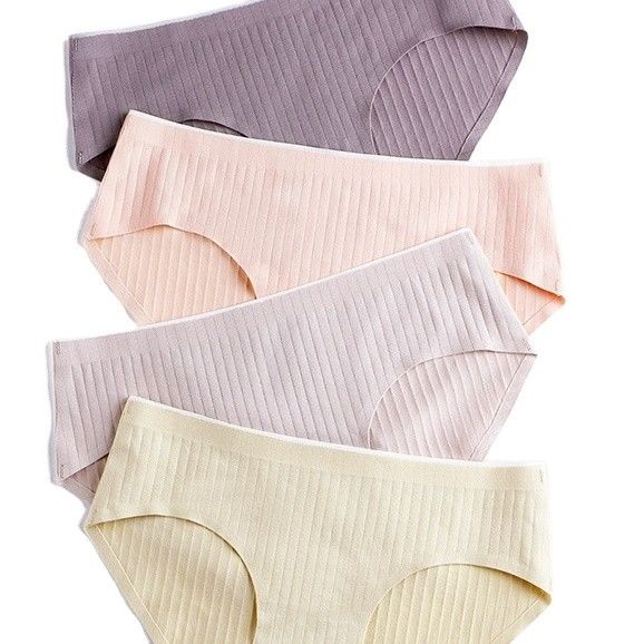 Ebene färbte nahtlosen Baumwoll-Boyshorts gestrickten Laser-Schnitt unterweist mittlere Taille
