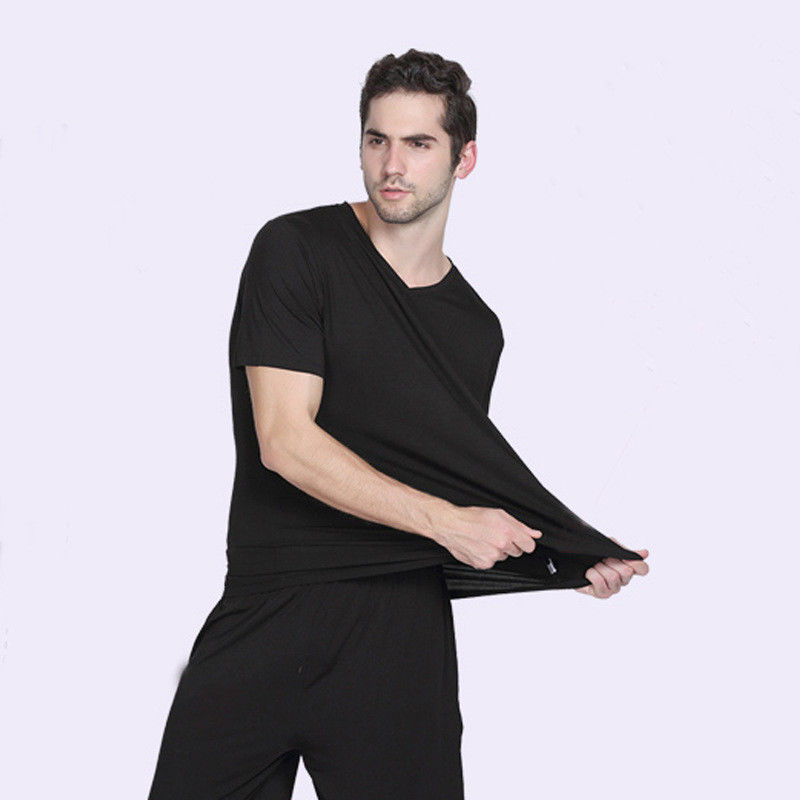 Der Sleepwear-der Trainingsnazug-Bambusviskose der warmen Pyjama-Hosen-Männer der elastischen Nylonmänner