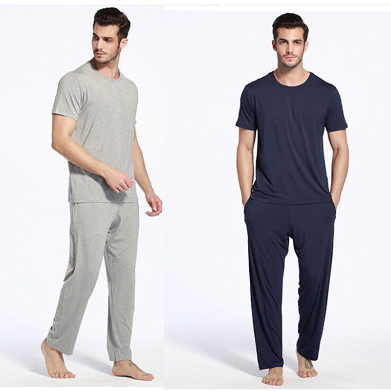 Der Sleepwear-der Trainingsnazug-Bambusviskose der warmen Pyjama-Hosen-Männer der elastischen Nylonmänner