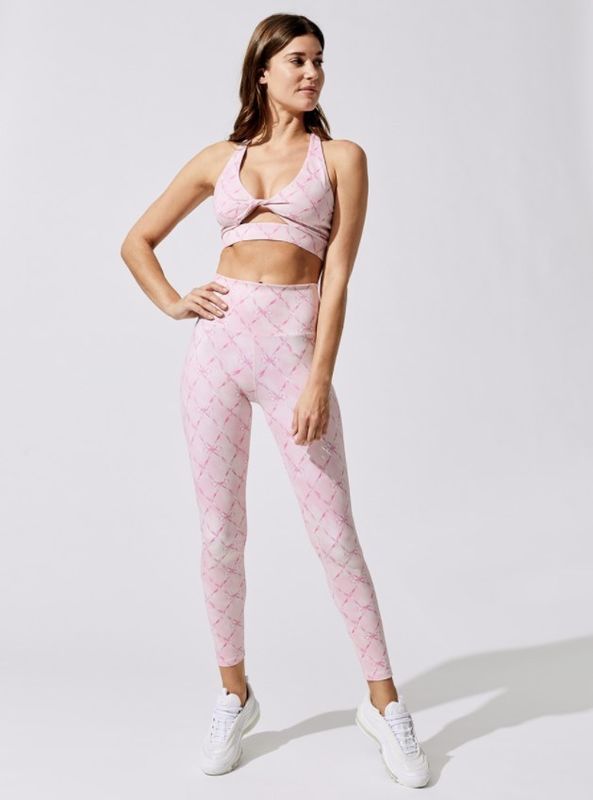 Nylonleopard-stellten hoher taillierter Trainings-Hosen-Hanf-Sport-BH und Hosen 2 PC ein