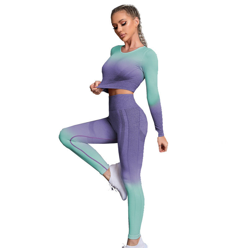 Ernte-Spitzen-Polyester-Nylonsport-Gamaschen der Bindungs-Färbungs-S M L Longline Sports Bra