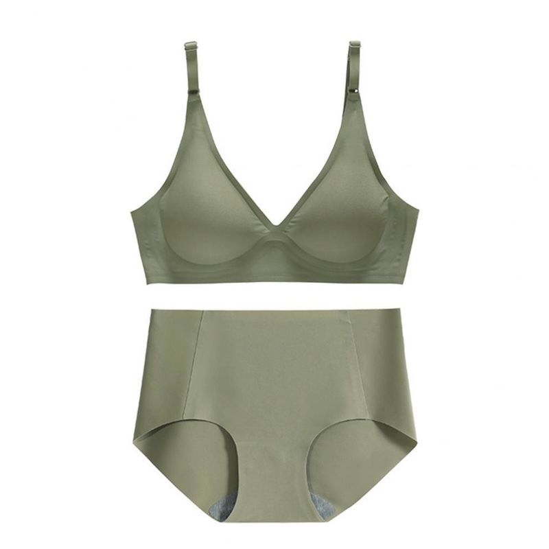 Gesponnener nahtloser V-Ausschnitt Bralette Racerback versah 3/4 Schale hochdrücken BH mit Rippen