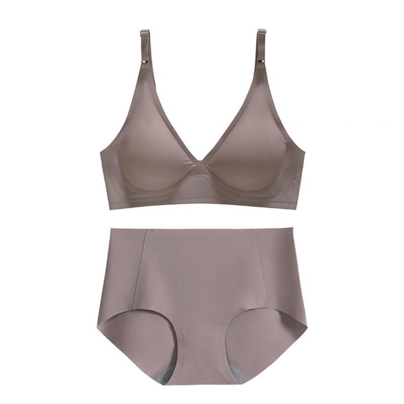 Gesponnener nahtloser V-Ausschnitt Bralette Racerback versah 3/4 Schale hochdrücken BH mit Rippen