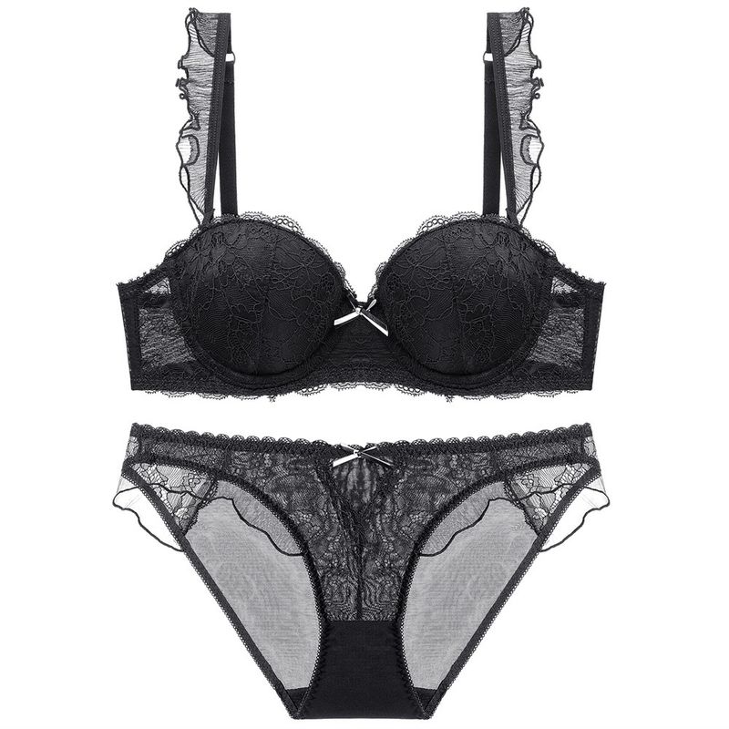 füllten weiße ultra dünne Damen Underwired 80B 85C 90B 90C Transparent-BH-XXXL nicht BH auf